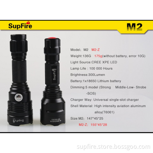 Supfire New Model M2 Multifunction LED Flashlight